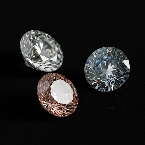 Radiant Diamonds: Classic Clear, Blue Tint, Pale Pink Shades