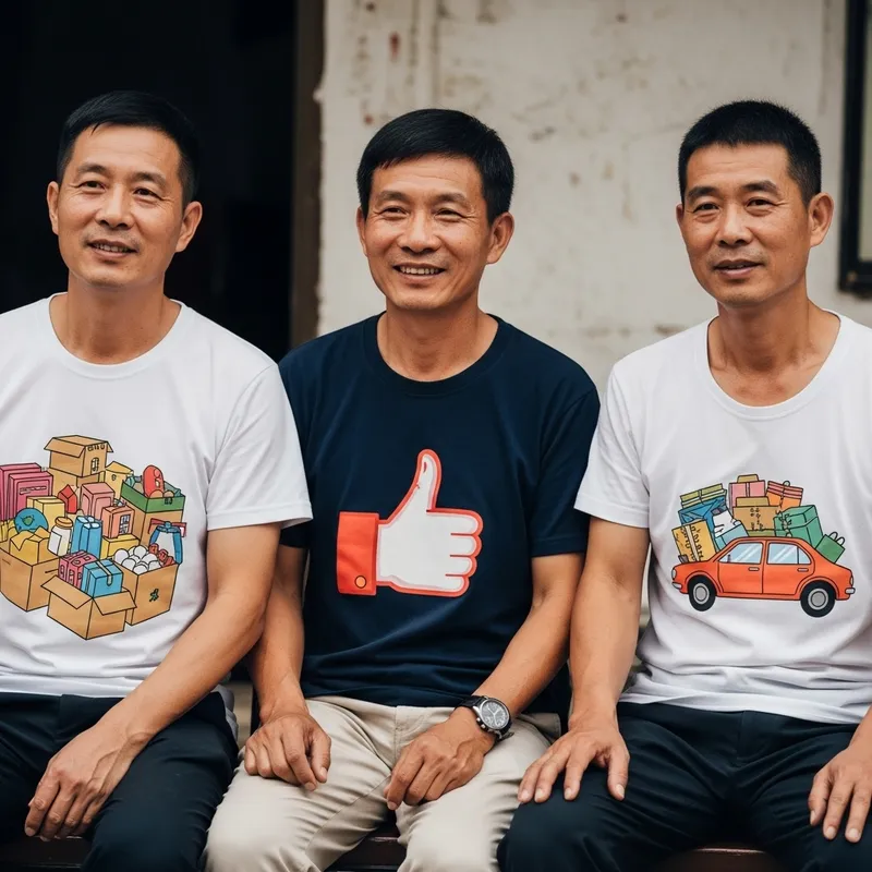 Three Happy Chinese People in Creative Apparel Designs | Diverse Lifestyle Three Happy Chinese People in Creative Apparel Designs | Diverse Lifestyle
