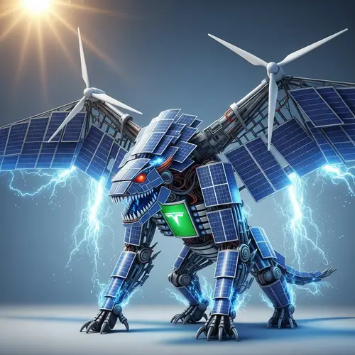 Tesla Monster - Futuristic Creature of Sustainable Innovation