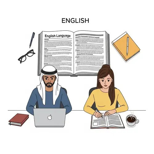 Learn English | Minimalist Design Study Scene