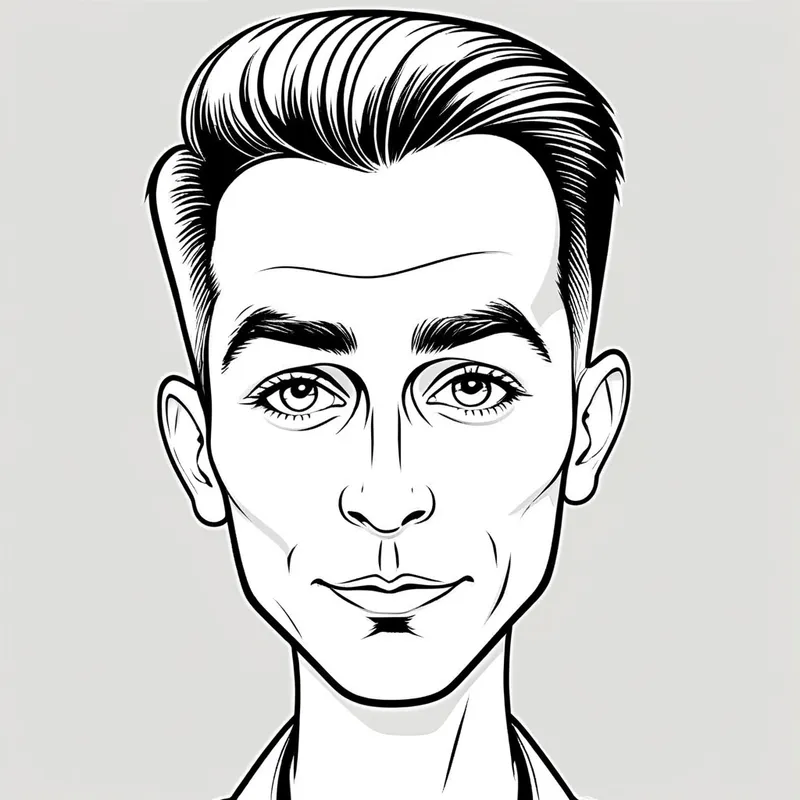 Fun Black and White Caricature Creations
