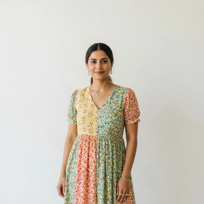 Stylish South Asian Woman for Clothing Boutique Profile