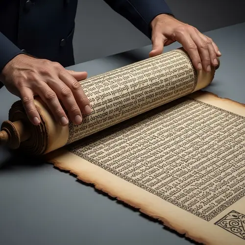 Ancient Parchment Scroll Unveiling | Historical Sacred Writings