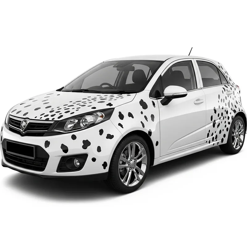 Sophisticated White Proton Iriz with Dalmatian Design