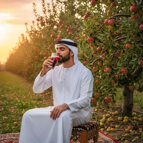 Khamenei in an Apple Orchard: A Symbol of Serenity