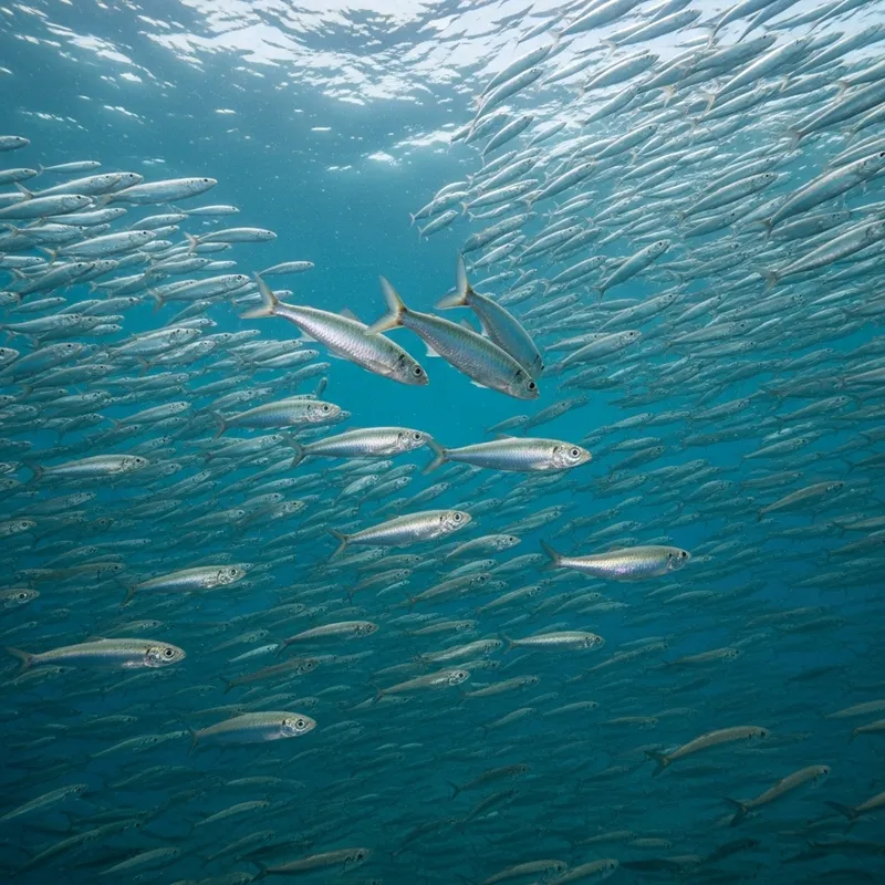 Sardine School Dynamics: Aquatic Synchronized Movement