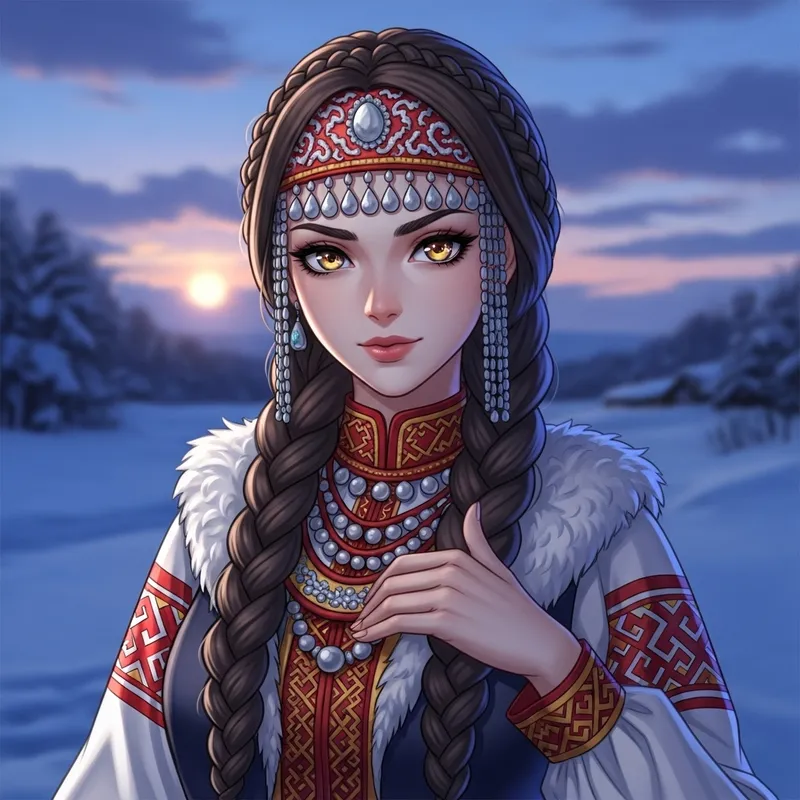 Salavat Girl Anime Character | Rich Heritage in Anime Style Salavat Girl Anime Character | Rich Heritage in Anime Style