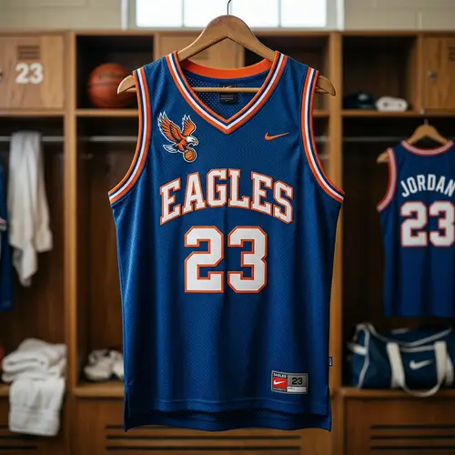 Classic Basketball Jersey Design | Sleeveless, Deep Blue with '23'