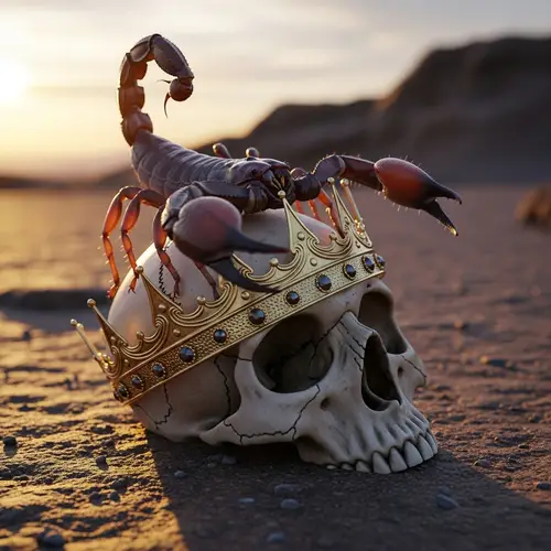 Crowned Skull and Scorpion Artwork