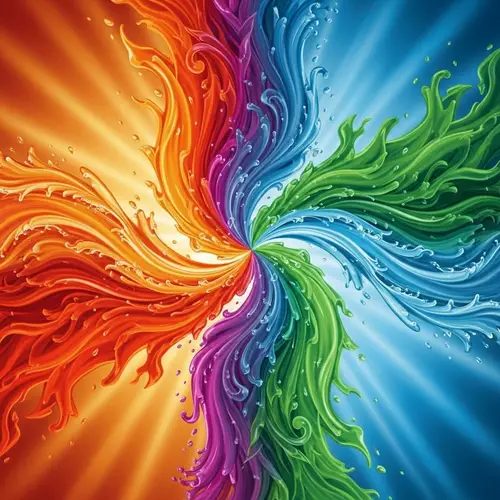 Abstract Transformation: Fire and Water Elements