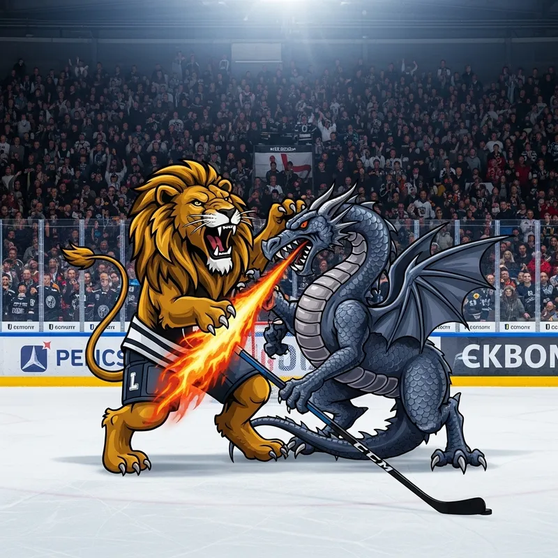 Lausanne Lion Dominates Fribourg Dragon in Playoffs