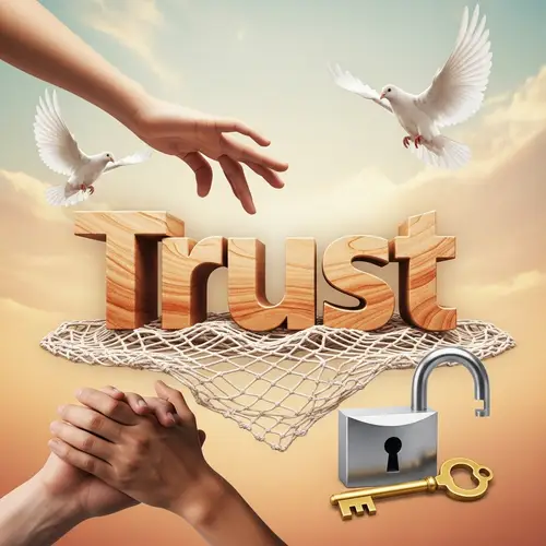 Trust Concept Art: Symbolic Representation of Trust and Security