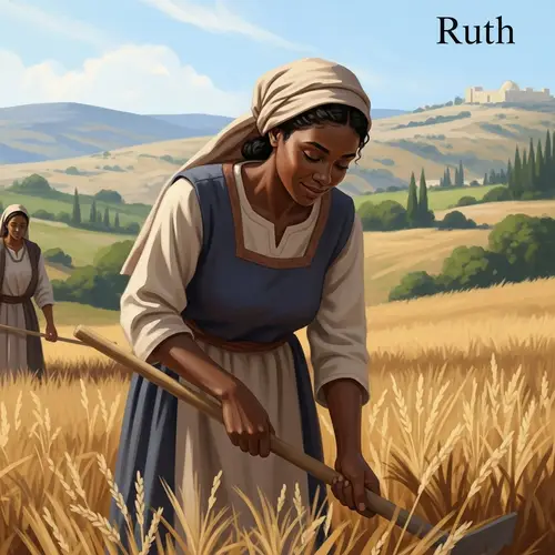 Black Ruth in the Bible: A Serene Portrait of Faith and Determination