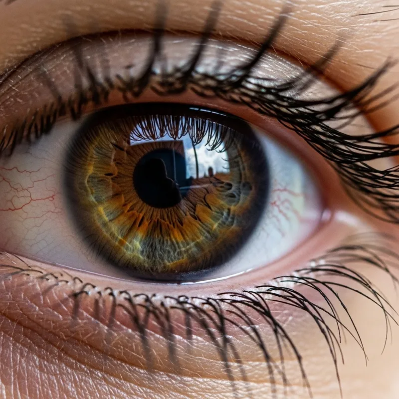 Detailed Eye Close-Up with Beautiful Reflections