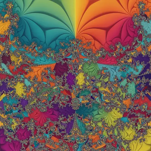 Colorful Geometrical Fractal Art for Stunning Visual Experience