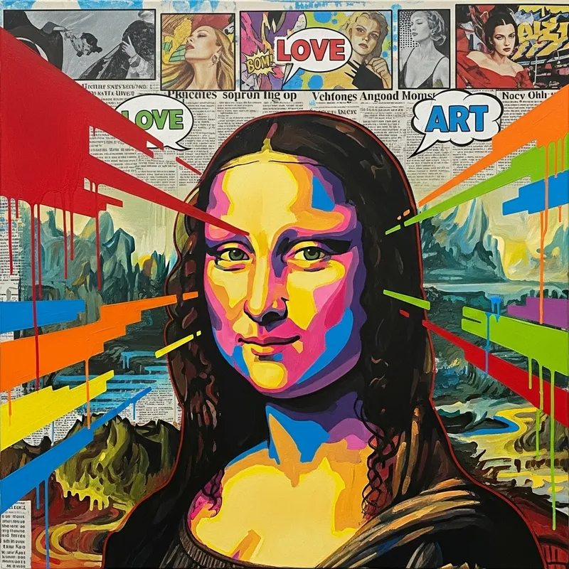 Mona Liza: A Pop Art Inspired Portrait