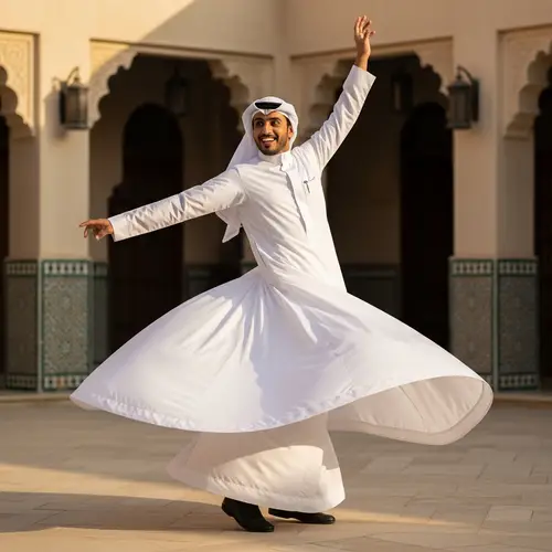 Traditional Saudi Arabian Dance | Cultural Thobe Performance