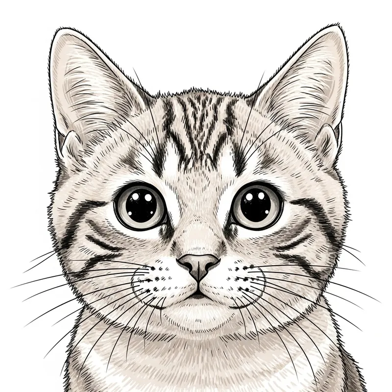 Adorable Domestic Cat - Beautiful and Curious