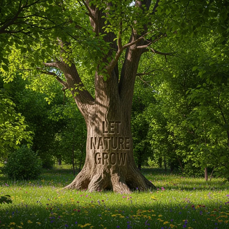 Serene Forest Beauty - Let Nature Grow