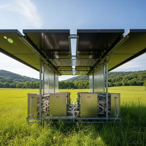 Industrial-Style Atmospheric Water Collectors Installation in Green Field
