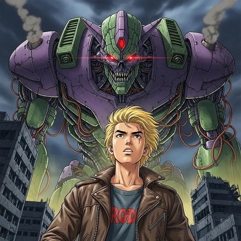 Evangelion Blond Man & Eve 01: Stunning Image