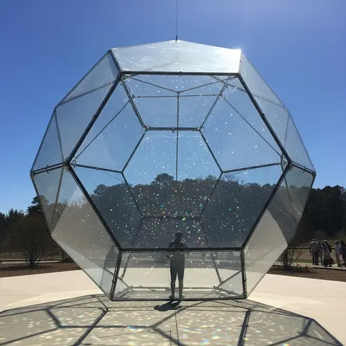 Large Glass Dodecahedron | Remarkable Transparent Structure