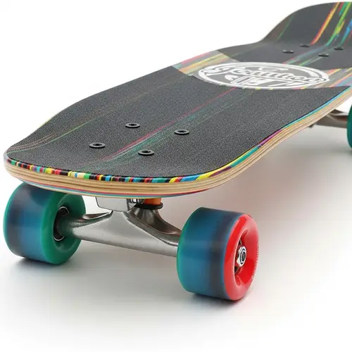 Detailed Multicolored Skateboard with Stylish Design
