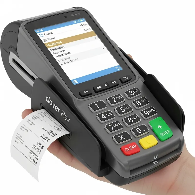 Compact Clover Flex Debit Machine | Handheld Design
