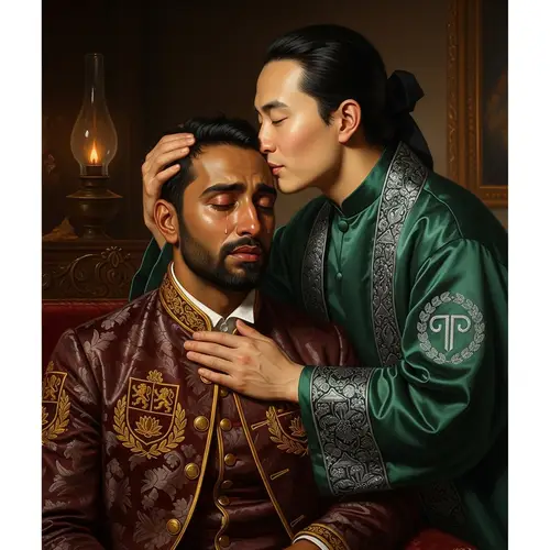 18th Century Compassion: Taehyung Crying, Jungkook Calming