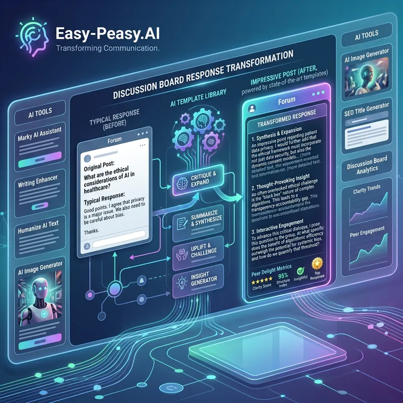 Transform Discussion Board Responses with Easy-Peasy.AI Templates