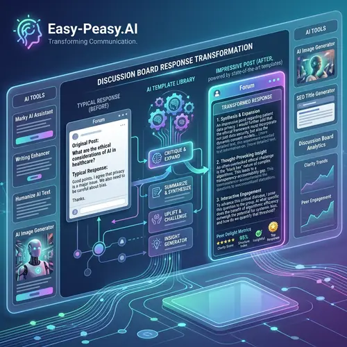 Transform Discussion Board Responses with Easy-Peasy.AI Templates