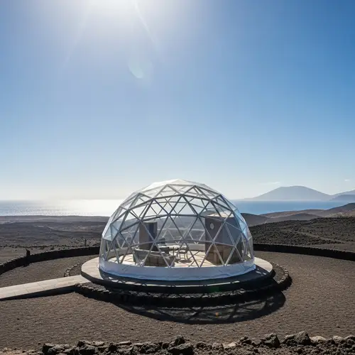 Geodesic Dome in Lanzarote: Architectural Fusion with Nature