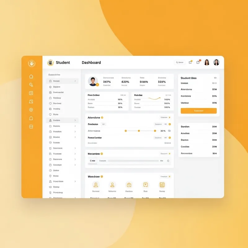 Sleek Student Data Management | Hindu-Inspired School Dashboard Template