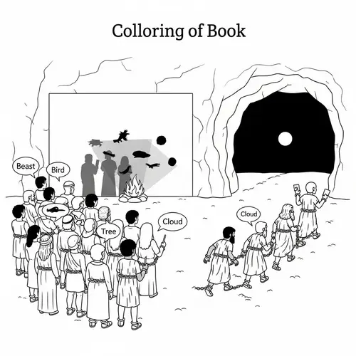 Break Free: Diverse Group in Cave Experience Shadows & Liberation