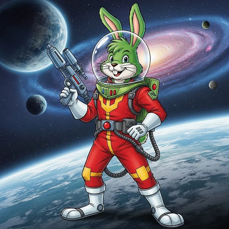 Bucky O'Hare: The Space-Faring Rabbit Illustration