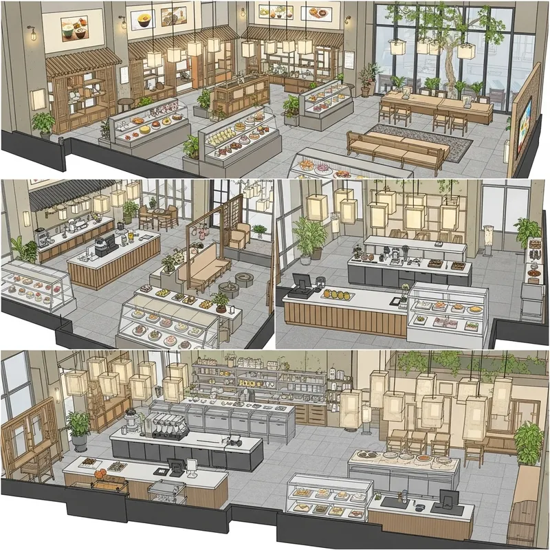 Dessert Shop Floor Plan in Korea - Spacious & Insta-Worthy Dessert Shop Floor Plan in Korea - Spacious & Insta-Worthy