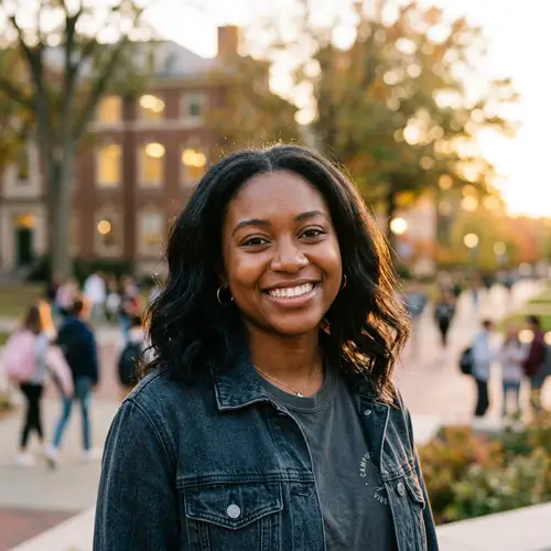 Diverse Student Portrait: Smile of Ambition