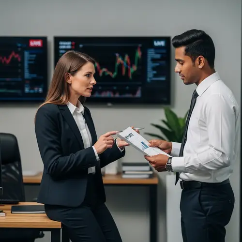 Constructive Feedback Session in Modern Office Setting