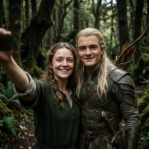 Epic Selfie with Legolas in Mirkwood Forest