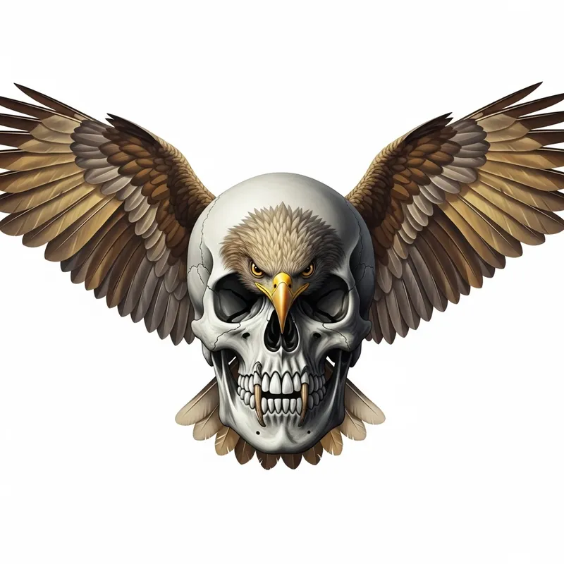 Skull Bird Artwork - Mysterious Hybrid Creature