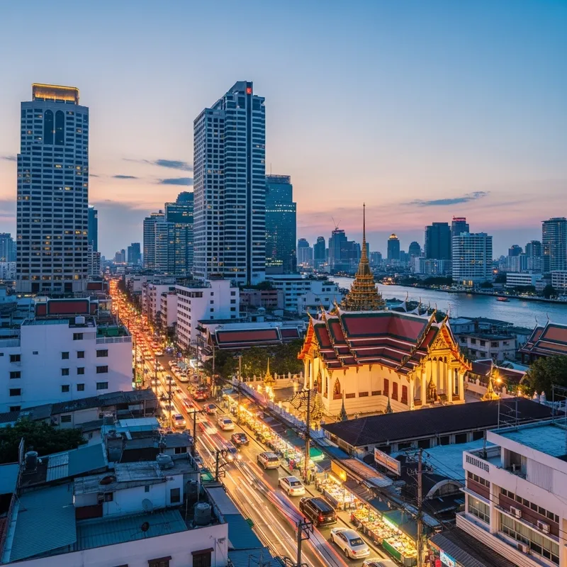 Dreams of Bangkok: Dusky Urban Landscape