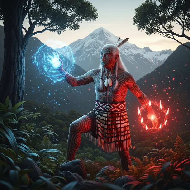 Ngatoroirangi Maori Tohunga Priest: Spiritual Serenity