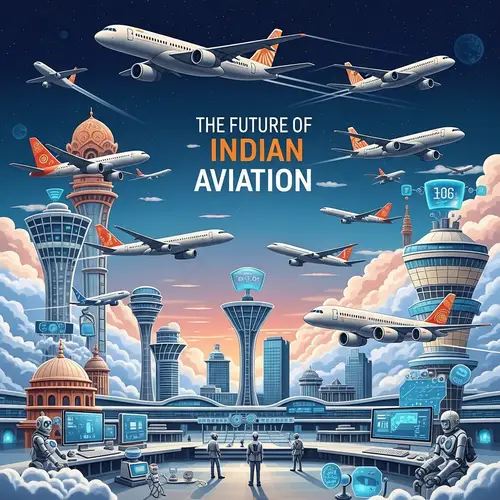 Future of Indian Aviation Poster | The Future of Aviation in India