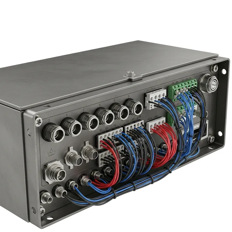 Relay Box: Detailed Illustration of Technical Complexity Relay Box: Detailed Illustration of Technical Complexity