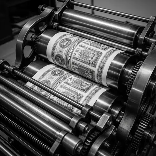 Historical Printing Press in Operation | High Contrast 8K Image