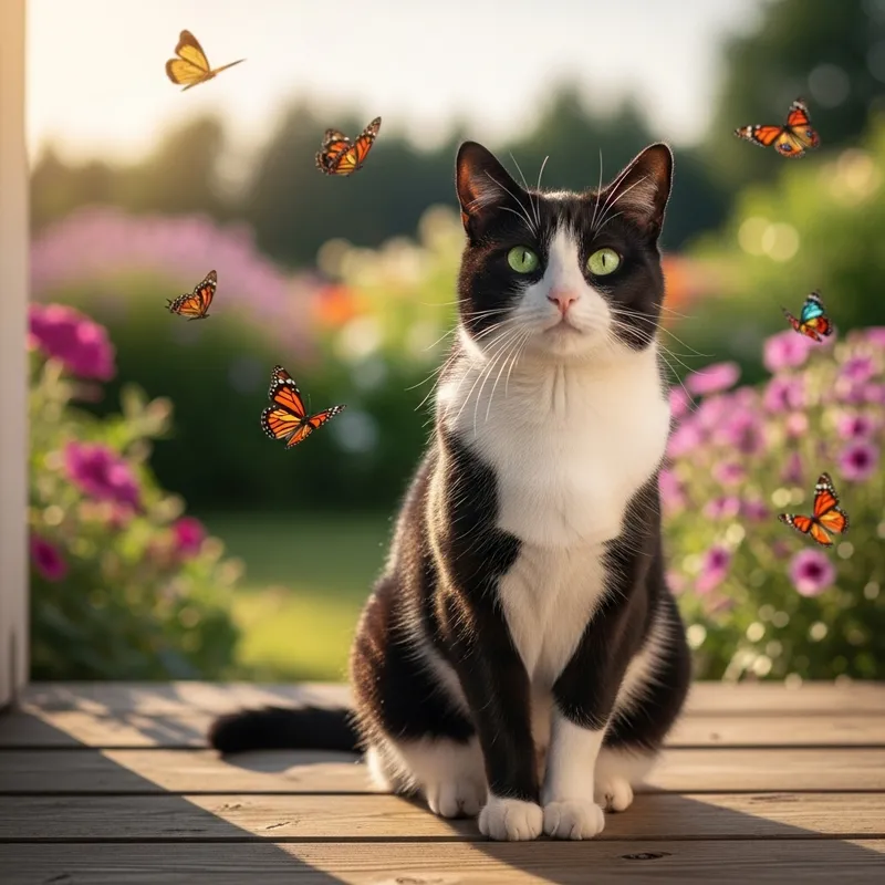 Beautiful Domestic Shorthair Cat Artwork