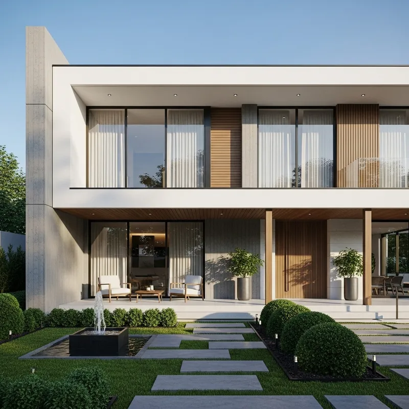 Modern Architectural Design House | Clean Lines & Neutral Tones