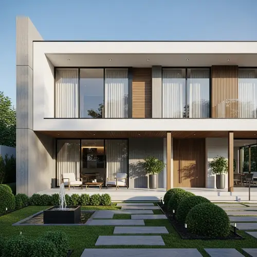 Modern Architectural Design House with Clean Lines | Neutral Tones