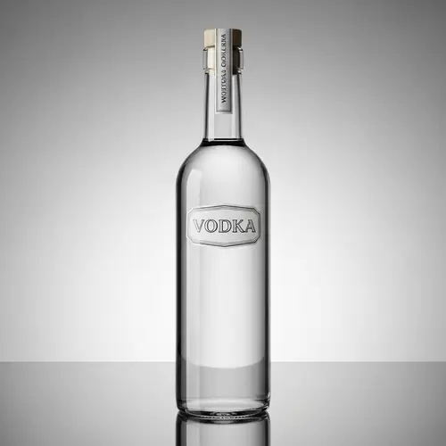 Vintage Style Simple Vodka Bottle - Elegance in Simplicity