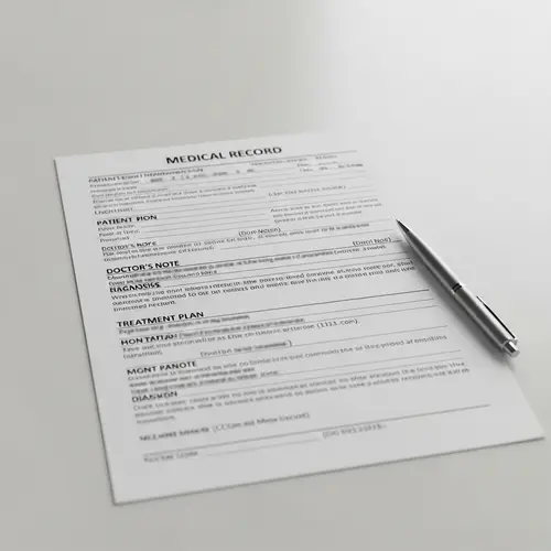 Detailed Medical Record in Realistic Style